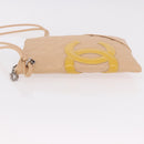 CHANEL Cambon Line Matelasse Shoulder Bag Leather Beige Silver CC Auth 189889A-4