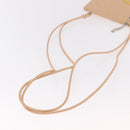 CHANEL Cambon Line Matelasse Shoulder Bag Leather Beige Silver CC Auth 189889A-7
