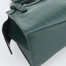 BALENCIAGA Neo Classic City Hand Bag Leather 2way Green 638524 Auth 189890SM-18