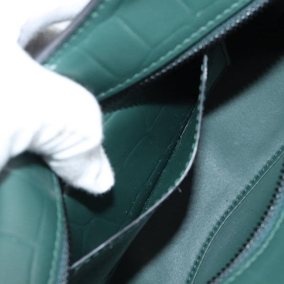 BALENCIAGA Neo Classic City Hand Bag Leather 2way Green 638524 Auth 189890SM
