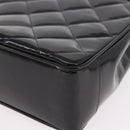 CHANEL Matelasse Chain Tote Bag Patent leather Black Gold CC Auth 189891A-18