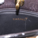 CHANEL Matelasse Chain Tote Bag Patent leather Black Gold CC Auth 189891A-22