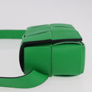 BOTTEGA VENETA MAXI INTRECCIATO Cassette Waist bag Leather Green Auth 189892M-4