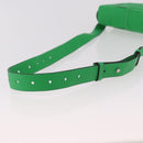 BOTTEGA VENETA MAXI INTRECCIATO Cassette Waist bag Leather Green Auth 189892M-7