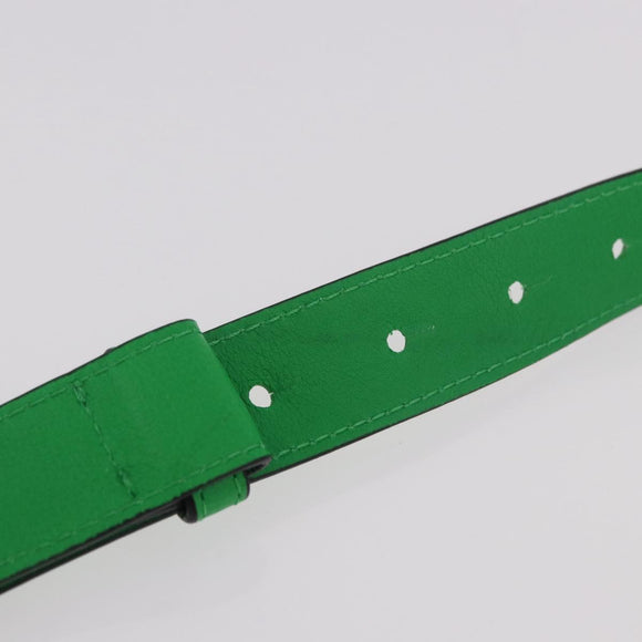 BOTTEGA VENETA MAXI INTRECCIATO Cassette Waist bag Leather Green Auth 189892M