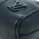 LOUIS VUITTON Aerogram Keepall XS Bag Leather Blue M81003 LV Auth 189893M-9