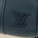 LOUIS VUITTON Aerogram Keepall XS Bag Leather Blue M81003 LV Auth 189893M-19