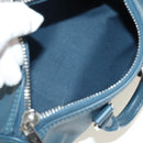 LOUIS VUITTON Aerogram Keepall XS Bag Leather Blue M81003 LV Auth 189893M-11