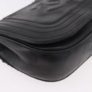 CHANEL Chain Shoulder Bag Lamb Skin Black Gold CC Auth 189894-16