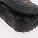 CHANEL Chain Shoulder Bag Lamb Skin Black Gold CC Auth 189894-17