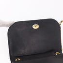 CHANEL Chain Shoulder Bag Lamb Skin Black Gold CC Auth 189894-22