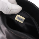 CHANEL Chain Shoulder Bag Lamb Skin Black Gold CC Auth 189894-11