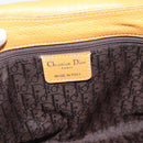 Christian Dior Hand Bag Leather Beige Silver Auth 189896A-10