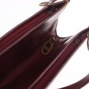 Christian Dior Trotter Canvas Shoulder Bag Red Gold Auth 189897-11