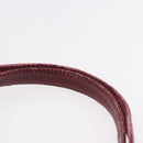 Christian Dior Trotter Canvas Shoulder Bag Red Gold Auth 189897-9