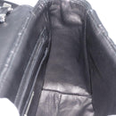 Miu Miu Matelasse Hand Bag Leather 2way Black Silver Auth 189898SM-23