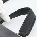 Miu Miu Matelasse Hand Bag Leather 2way Black Silver Auth 189898SM-14