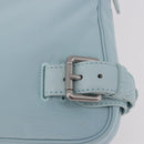 BOTTEGA VENETA Shoulder Bag Nylon Light Blue Silver Auth 189899M-9