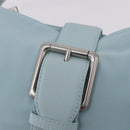 BOTTEGA VENETA Shoulder Bag Nylon Light Blue Silver Auth 189899M-19