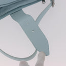 BOTTEGA VENETA Shoulder Bag Nylon Light Blue Silver Auth 189899M-20