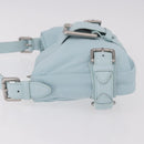 BOTTEGA VENETA Shoulder Bag Nylon Light Blue Silver Auth 189899M-4