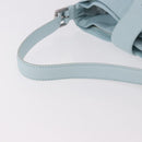 BOTTEGA VENETA Shoulder Bag Nylon Light Blue Silver Auth 189899M-7
