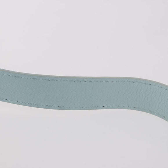 BOTTEGA VENETA Shoulder Bag Nylon Light Blue Silver Auth 189899M