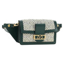 LOUIS VUITTON Monogram Maltage Line Bum Bag Dauphine Green M44724 Auth 189902M-1