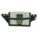 LOUIS VUITTON Monogram Maltage Line Bum Bag Dauphine Green M44724 Auth 189902M-13