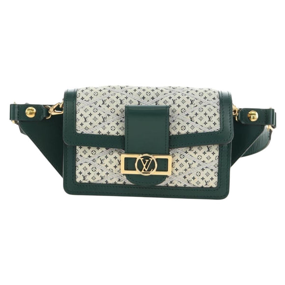 LOUIS VUITTON Monogram Maltage Line Bum Bag Dauphine Green M44724 Auth 189902M