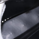 Salvatore Ferragamo Gancini Hand Bag Leather 2way Black Silver Auth 189904-16