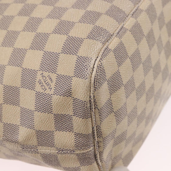 LOUIS VUITTON Damier Azur Neverfull MM Tote Bag N41605 LV Auth 189906
