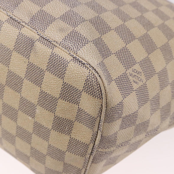 LOUIS VUITTON Damier Azur Neverfull MM Tote Bag N41605 LV Auth 189906