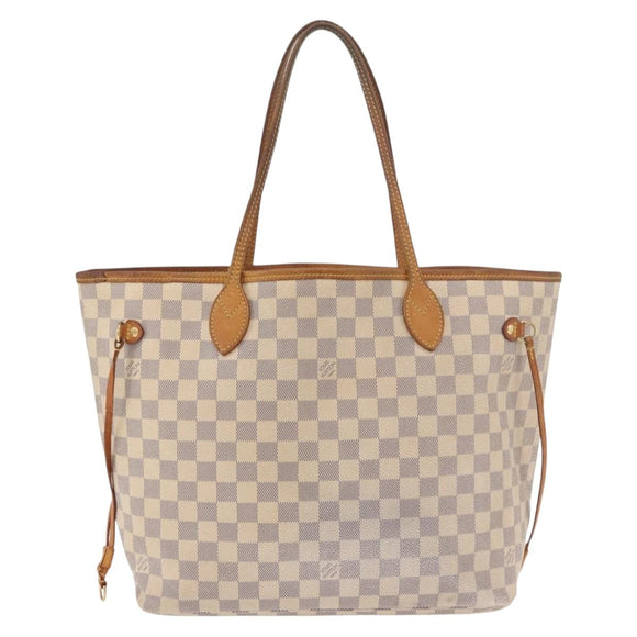 LOUIS VUITTON Damier Azur Neverfull MM Tote Bag N41605 LV Auth 189906