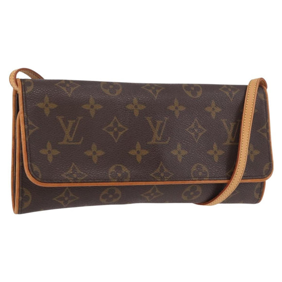 LOUIS VUITTON Monogram Pochette Twin GM Shoulder Bag M51852 LV Auth 189908A