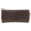 LOUIS VUITTON Monogram Pochette Twin GM Shoulder Bag M51852 LV Auth 189908A-13