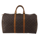 LOUIS VUITTON Monogram Keepall 50 Boston Bag M41426 LV Auth 189909-13