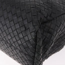 BOTTEGA VENETA INTRECCIATO Briefcase Leather Black Silver Auth 189914-16