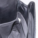 BOTTEGA VENETA INTRECCIATO Briefcase Leather Black Silver Auth 189914-19