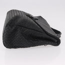 BOTTEGA VENETA INTRECCIATO Briefcase Leather Black Silver Auth 189914-3