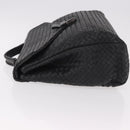 BOTTEGA VENETA INTRECCIATO Briefcase Leather Black Silver Auth 189914-4