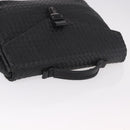 BOTTEGA VENETA INTRECCIATO Briefcase Leather Black Silver Auth 189914-6