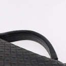 BOTTEGA VENETA INTRECCIATO Briefcase Leather Black Silver Auth 189914-8