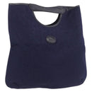 CELINE C Sulky Hand Bag Canvas Navy Auth 189917A-1