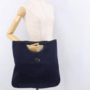 CELINE C Sulky Hand Bag Canvas Navy Auth 189917A-20