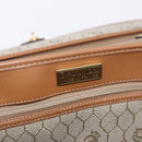 Christian Dior Honeycomb Canvas Hand Bag PVC Beige Gold Auth 189918A-18