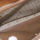 Christian Dior Honeycomb Canvas Hand Bag PVC Beige Gold Auth 189918A-12