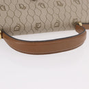 Christian Dior Honeycomb Canvas Hand Bag PVC Beige Gold Auth 189918A-7