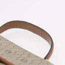 Christian Dior Honeycomb Canvas Hand Bag PVC Beige Gold Auth 189918A-8