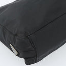 PRADA Tote Bag Nylon Black Silver Auth 189919A-11